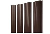 Штакетник Полукруглый SLIM Фигурный Grandline Drap TwinColor 0,45 b=100 RAL 8017
