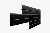 Софит Lбрус-15x240 перфорированный Металл Профиль VikingMP Е (45 мкм) 0,5 RAL 9005
