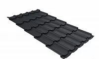 Металлочерепица Grand Line Квинта плюс PurLite матовый 0,5 RAL7024