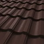 Металлочерепица Metallstone Титан Оникс матовый Оптима 0,5 RAL8017