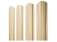Штакетник Полукруглый SLIM Фигурный Grandline PE 0,45 b=100 RAL 1014