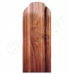 Штакетник П-образный фигурный Stynergy Принт (Print) 0,45 b=110 кедр золотой 3D