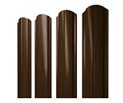 Штакетник Полукруглый SLIM Фигурный Grandline Print 0,45 b=100 Elite Choco Wood