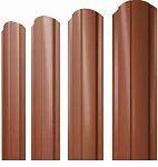 Штакетник Полукруглый SLIM Фигурный Grandline PE 0,45 b=100 RAL 8004