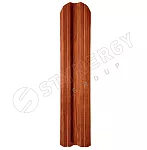 Штакетник М-образный прямой Stynergy SteelArt 0,45 b=108 Дуб 3D