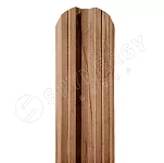 Штакетник М-образный фигурный Stynergy Принт (Print) 0,45 b=108 бук светлый 3D