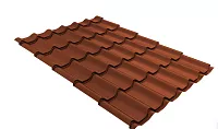 Металлочерепица Grand Line Классик PurLite матовый 0,5 RAL8004