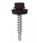 Саморезы Daxmer 4,8*35 RAL 8017 муар (матовые) 250 шт острые