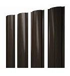 Штакетник Полукруглый SLIM Фигурный Grandline Print 0,45 b=100 Elite Coffe Wood
