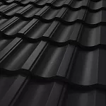 Металлочерепица Metallstone Титан Оникс матовый Оптима 0,5 RAL9005