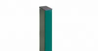 Столб Grand Line 62*55*1,4*2,0 м RAL 6005 с 3 отверстиями ПОД ЗАКАЗ