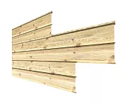 МеталлоСайдинг Металл Профиль LБрус-XL Ecosteel Textur 0,45 орех