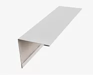 Угол внешний 50*50 РЕ в пленке 0,45 RAL 9003 НАЛИЧИЕ