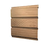 Софит металл.с центральной перфор.Print Elite в пленке 0,45 Honey Wood TwinColor