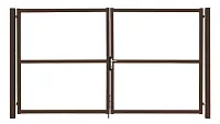 Ворота Grand Line Colority Zinc 2,0 *3,5 RAL 8017 с замком