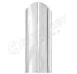 Штакетник Полукруглый прямой Stynergy PE 0,45 b=118 RAL 9003