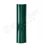 Штакетник Полукруглый прямой Stynergy PE 0,45 b=118 RAL 6005