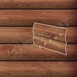 МеталлоСайдинг Блок-хаус гофр Принт (Print) 0,45 кедр золотой 3D
