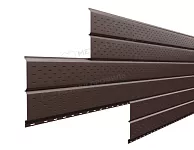 Софит Lбрус-15x240 перфорированный Металл Профиль Steelmatt 0,4 RAL 8017