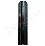 Штакетник М-образный фигурный Stynergy Принт (Print) 0,45 b=108 африканское черное дерево 3D
