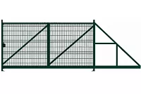 Откатные ворота Grand Line PROFI 2,03*6,0 м RAL 6005 вправо