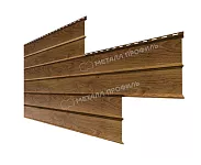 МеталлоСайдинг Металл Профиль LБрус-XL Ecosteel Matt 0,5 дуб мореный