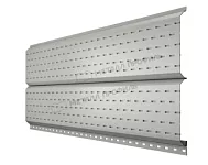 Софит Lбрус-15x240 перфорированный Металл Профиль PE 0,45 RAL 9010