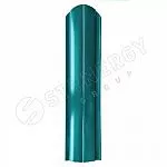 Штакетник Полукруглый фигурный Stynergy PE 0,45 b=118 RAL 5021 (от 360 м.п.)