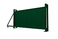 Откатные ворота Grand Line Эстет 2,0*4,5 м RAL 6005
