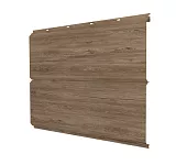 МеталлоСайдинг Grand Line ЭкоБрус новый Принт Элит 0,45 в пленке White Wood TwinColor