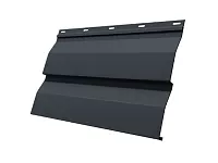 МеталлоСайдинг Grand Line Корабельная доска Атлас 0,5 RAL7024
