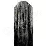 Штакетник П-образный фигурный Stynergy Принт (Print) 0,45 b=110 дуб серый 3D