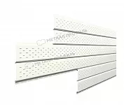 Софит Lбрус-15x240 перфорированный Металл Профиль Purman 0,5 RAL9010