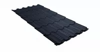 Металлочерепица Grand Line Квинта плюс Rooftop бархат 0,5 RAL7024