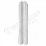Штакетник М-образный фигурный Stynergy PE 0,45 b=108 RAL 9003