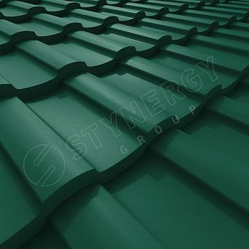 Металлочерепица Stynergy Stella Rooftop бархат 0,5 RAL 6005