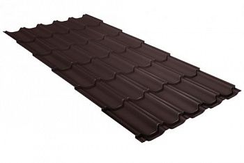 Металлочерепица Grandline Kvinta плюс Satin Matt 0,5 RAL 8017