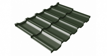 Металлочерепица Grandline Kvinta Uno GreenCoat Pural Matt 0,5 RR 11 0,72*1,21