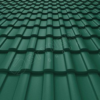 Металлочерепица Stynergy Stella Rooftop бархат 0,5 RAL 6005