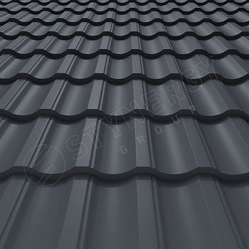 Металлочерепица Stynergy Garda Rooftop бархат 0,5 RAL 7024