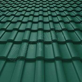 Металлочерепица Stynergy Stella Rooftop бархат 0,5 RAL 6005