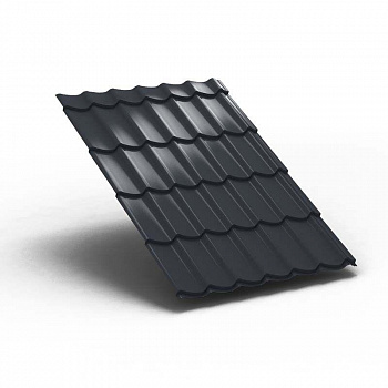 Металлочерепица Металл Профиль Ламонтерра XL Norman 0,5 RAL 7024