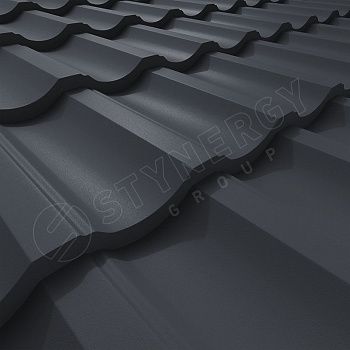 Металлочерепица Stynergy Garda Rooftop бархат 0,5 RAL 7024