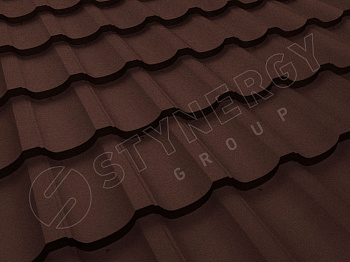 Металлочерепица Stynergy Garda Rooftop бархат 0,5 RAL 8017