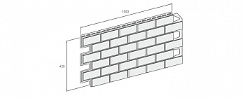 Панель отделочная VOX Solid Brick 0,42 м2 DORSET 3009002