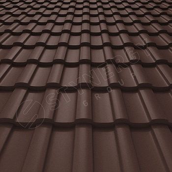 Металлочерепица Stynergy Stella Rooftop бархат 0,5 RAL 8017