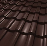 Профиль волнообразный Веста MetallStone Оникс 0,45 RAL 8017 7_волн 2550*1165 мм