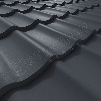 Металлочерепица Stynergy Rooftop бархат 0,5 RAL 7024